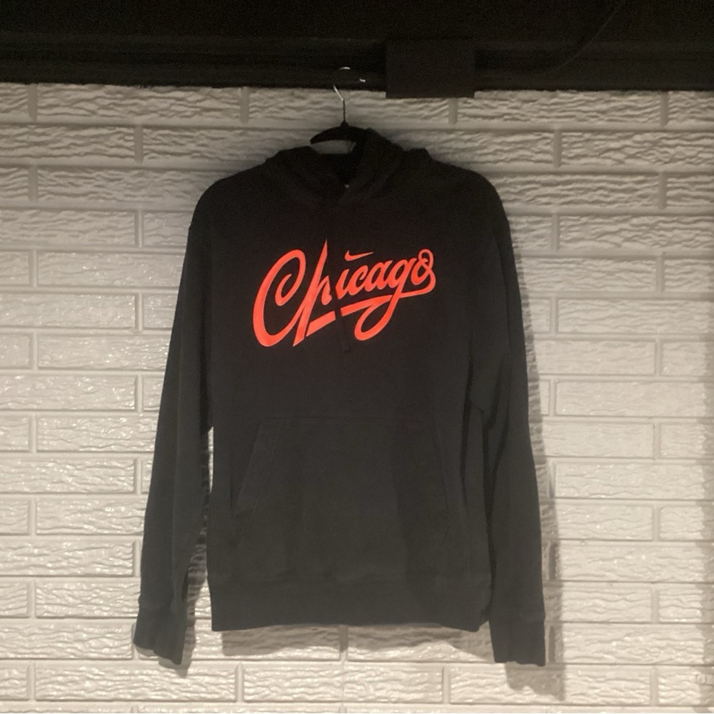 NIKE Chicago Marathon Hoodie Black Sweatshirt Running Men’s Small
